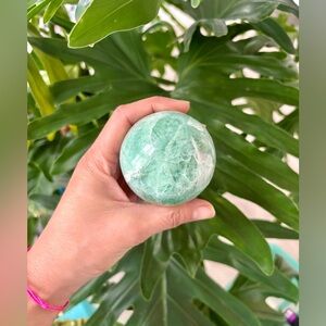 Green fluorite Sphere